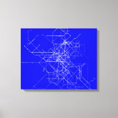 Abstracte lijnkunst canvas afdruk (Voorkant)