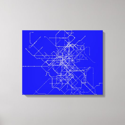 Abstracte lijnkunst canvas afdruk (Voorkant)