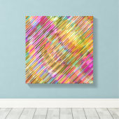 Abstracte Lijnkunst Canvas Afdruk (Insitu (Houten vloer))