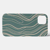 Abstracte lijnkunst Case-Mate iPhone case (Achterkant (horizontaal))