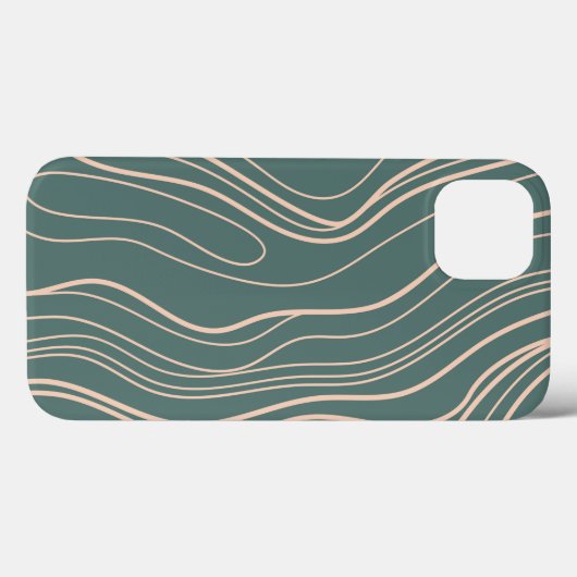 Abstracte lijnkunst Case-Mate iPhone case (Achterkant (horizontaal))