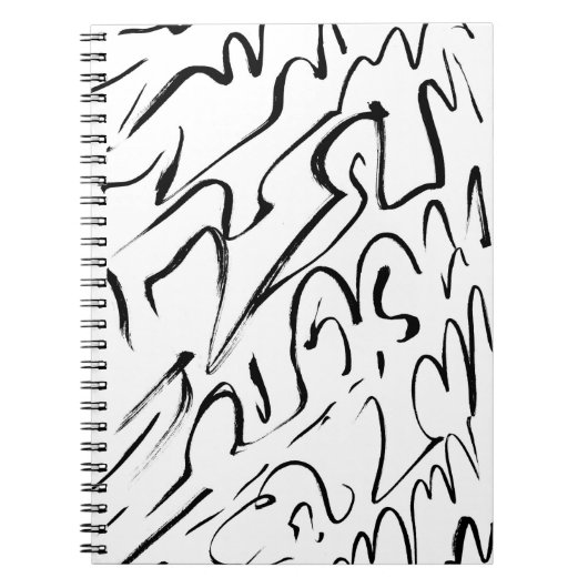 Abstracte lijnkunst notitieboek (Voorkant)
