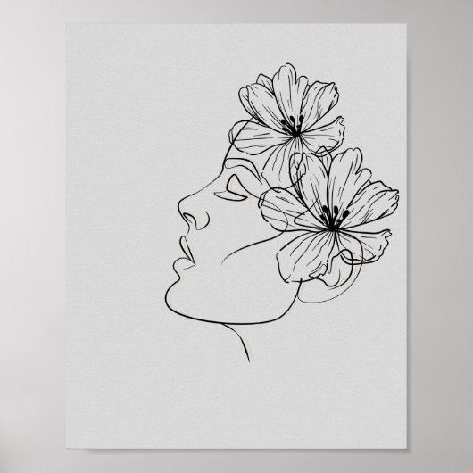 Abstracte lijnkunst poster (Voorkant)