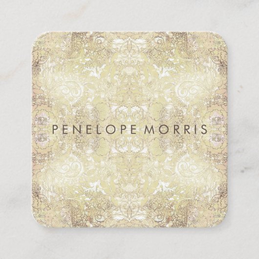 Abstracte lijst met mooiste leesobjecten vierkante visitekaartje (Voorkant)