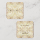 Abstracte lijst met mooiste leesobjecten vierkante visitekaartje (Voorkant / Achterkant)