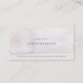 Abstracte Lila Borstel Waterverf Aanwijzing Visitekaartje (Voorkant)