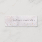 Abstracte Lila borstelstop Dank u voor Orde Mini Visitekaartje (Voorkant)