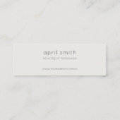 Abstracte Lila borstelstop Dank u voor Orde Mini Visitekaartje (Achterkant)