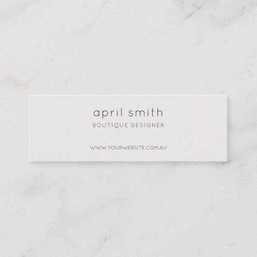 Abstracte Lila borstelstop Dank u voor Orde Mini Visitekaartje (Achterkant)