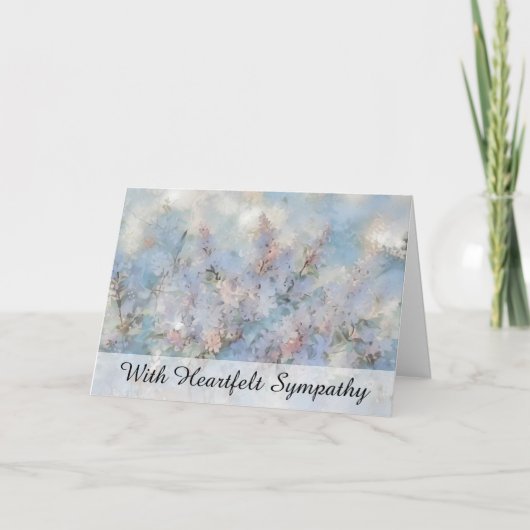 *~* Abstracte Lilacs Kunst TV2 Sympathie Liefde Li Kaart (Voorkant)