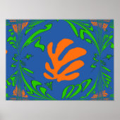 Abstracte Lilly Poster (Voorkant)