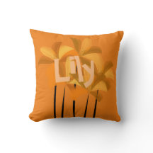 Abstracte Lily Flowers Floral Naam toevoegen