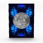 Abstracte Lily Lotus Flower Creëer Uw Eigen Fotoblokken (Voorkant)