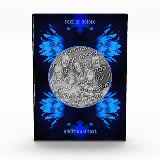 Abstracte Lily Lotus Flower Creëer Uw Eigen Fotoblokken (Voorkant)