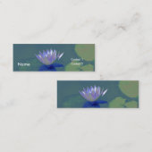 Abstracte Lily-profielkaart Mini Visitekaartje (Voorkant / Achterkant)