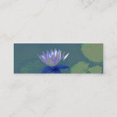 Abstracte Lily-profielkaart Mini Visitekaartje (Achterkant)