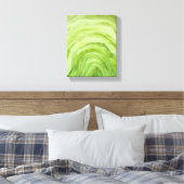 Abstracte Lime Green Agate II Waterverf Art Canvas Afdruk (Insitu (Slaapkamer))