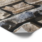 Abstracte Limestone Rock Wall Poster (Hoek)