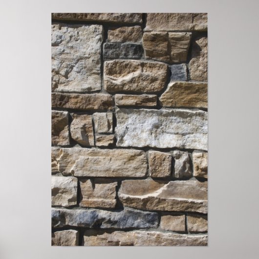Abstracte Limestone Rock Wall Poster (Voorkant)