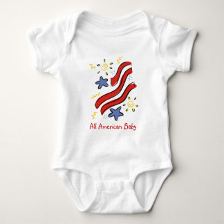 Abstracte lint, sterren  Baby Romper