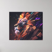Abstracte Lion Canvas Wall Art (Voorkant)