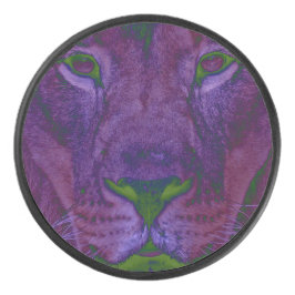 Abstracte Lion Hockey Puck