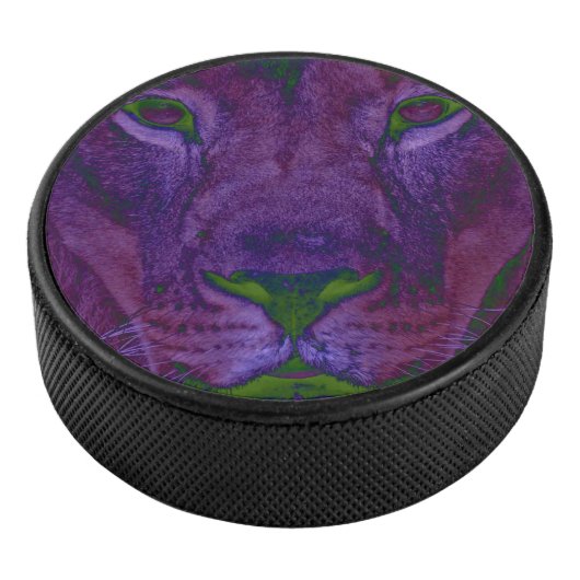 Abstracte Lion Hockey Puck (3/4)