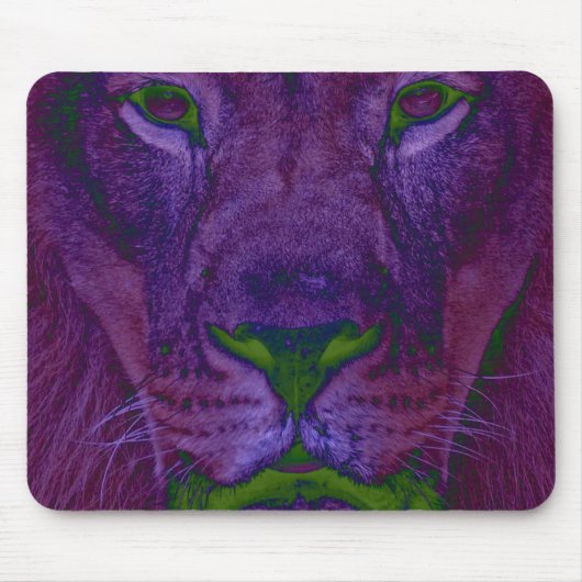 Abstracte Lion Mousepad Muismat (Voorkant)