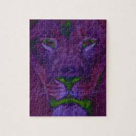 Abstracte Lion Puzzle Legpuzzel