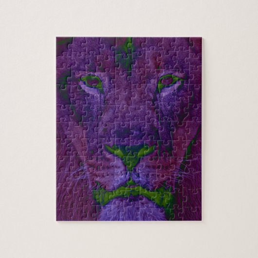 Abstracte Lion Puzzle Legpuzzel (Verticaal)