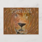 Abstracte Lion Safari Art Print Briefkaart (Voorkant)
