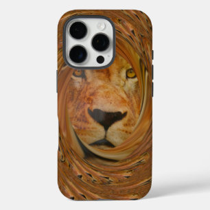 Abstracte Lion Safari Art Print iPhone 16 Pro Hoesje
