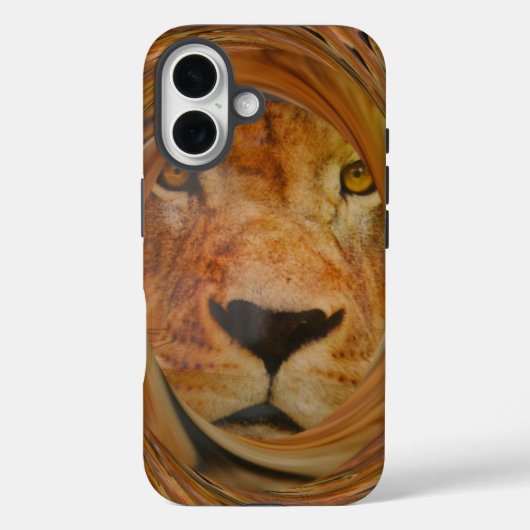 Abstracte Lion Safari Art Print Case-Mate iPhone Case (Achterkant)