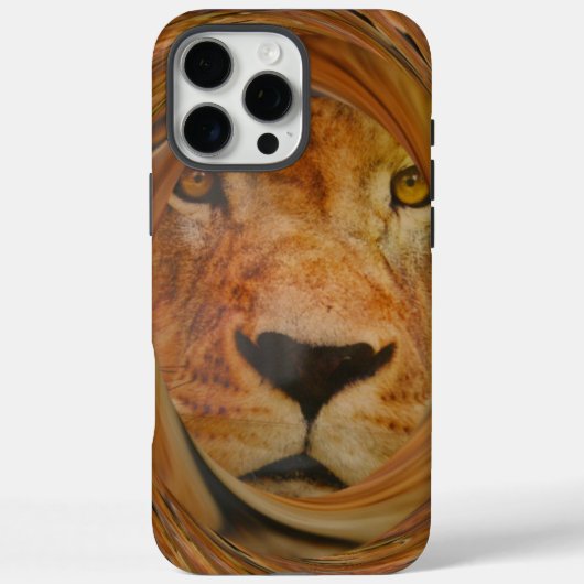 Abstracte Lion Safari Art Print Case-Mate iPhone Case (Achterkant)