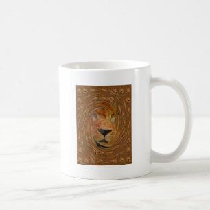 Abstracte Lion Safari Art Print Koffiemok