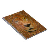 Abstracte Lion Safari Art Print Notitieboek (Rechterzijde)