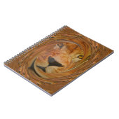Abstracte Lion Safari Art Print Notitieboek (Linkerzijde)