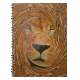 Abstracte Lion Safari Art Print Notitieboek