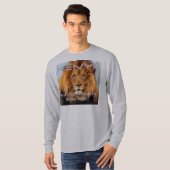 Abstracte Lion Safari Art Print T-shirt (Voorkant volledig)