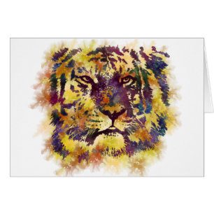 Abstracte lionschildering