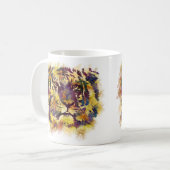 Abstracte lionschildering koffiemok (Voorkant links)