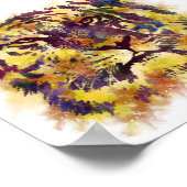 Abstracte lionschildering poster (Hoek)