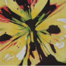 abstracte lippenbloem, helder en kleurrijk legpuzzel