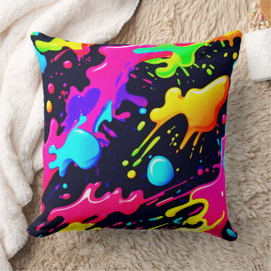 Abstracte Liquid Color Explosion Art Kussen