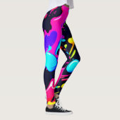 Abstracte Liquid Color Explosion Art Leggings (Rechts)