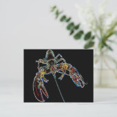 Abstracte Lobster Briefkaart (Staand voorkant)