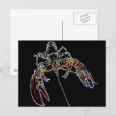 Abstracte Lobster Briefkaart (Voorkant / Achterkant)