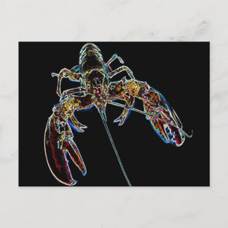 Abstracte Lobster Briefkaart