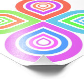 Abstracte logo foto afdruk (Hoek)