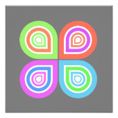 Abstracte logo foto afdruk (Voorkant)